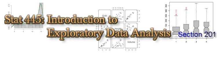 Stat 445: Introduction to Exploratory Data Analysis